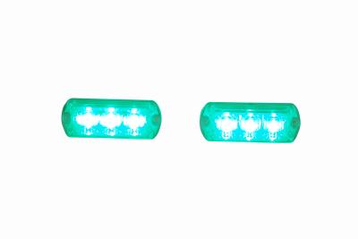 emergência do verde 3W que adverte a cabeça da luz do diodo emissor de luz para a ambulância e o carro de bombeiros