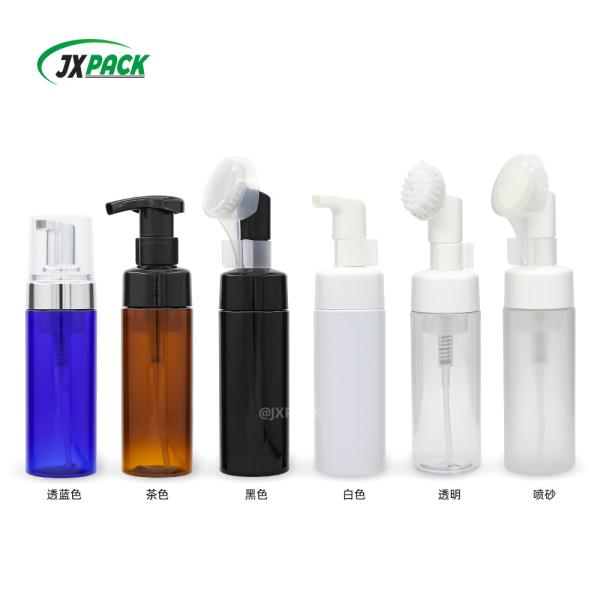 Face Cleaning Empty Mousse Bottle 150ml PET Plastic Wash Cleanser Foam Cleanser Bottle
