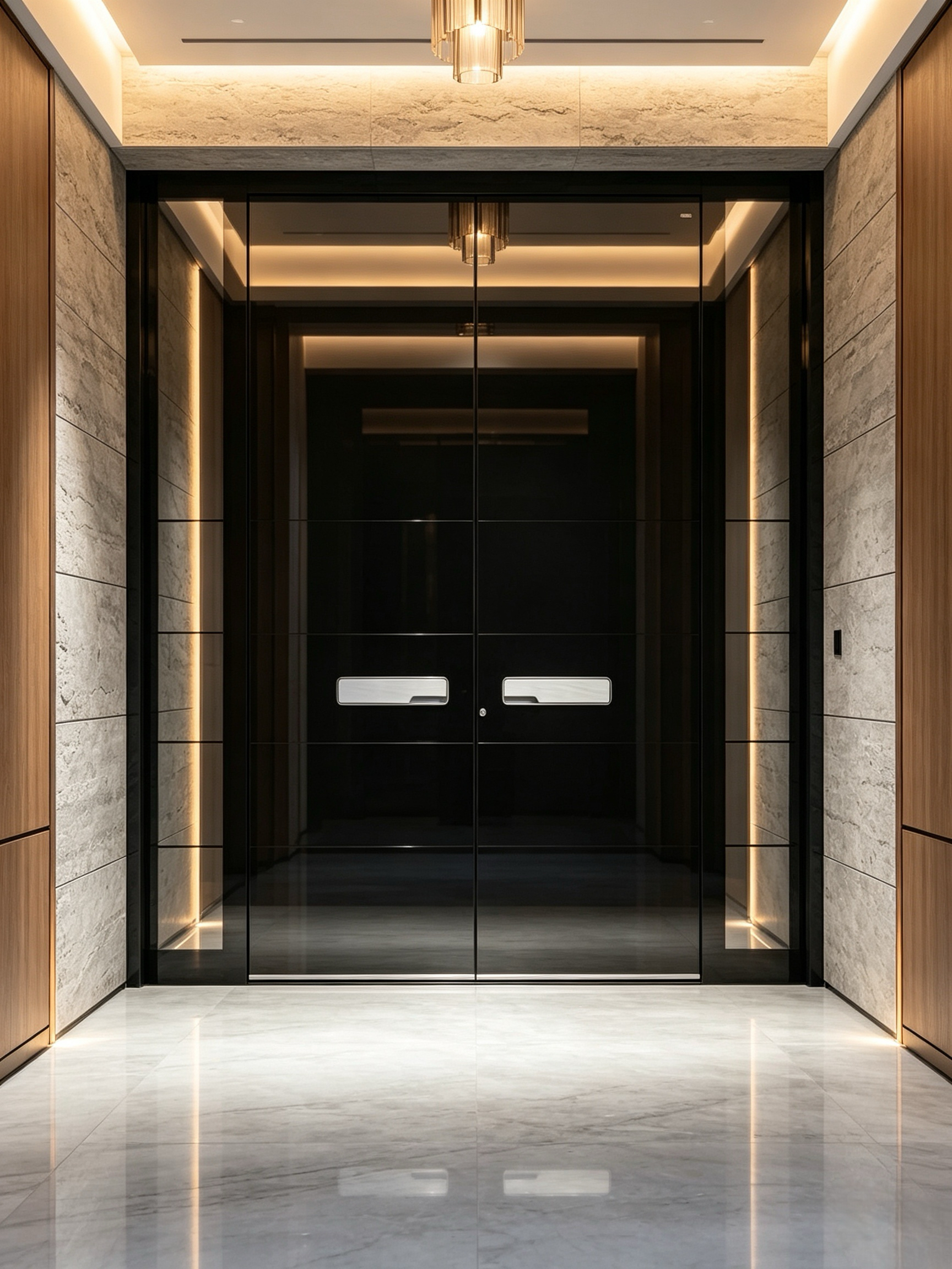 Custom-made T6-T5 Aviation-grade Aluminum Alloy Villa Courtyard Gate with 304 Stainless Steel Hardware and Electric Switch/Remote Control