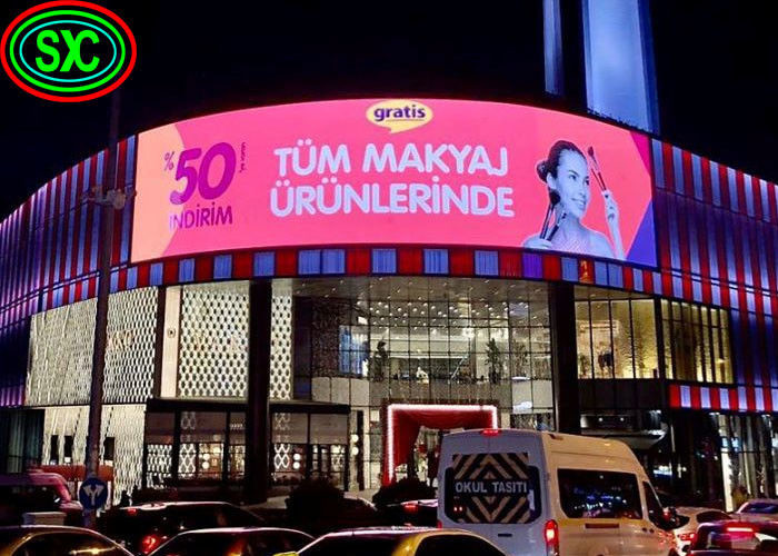 Curve Led Outdoor Advertising Screens Full Color P4.81 Высокий показатель обновления Внутренний полноцветный светодиодный экран