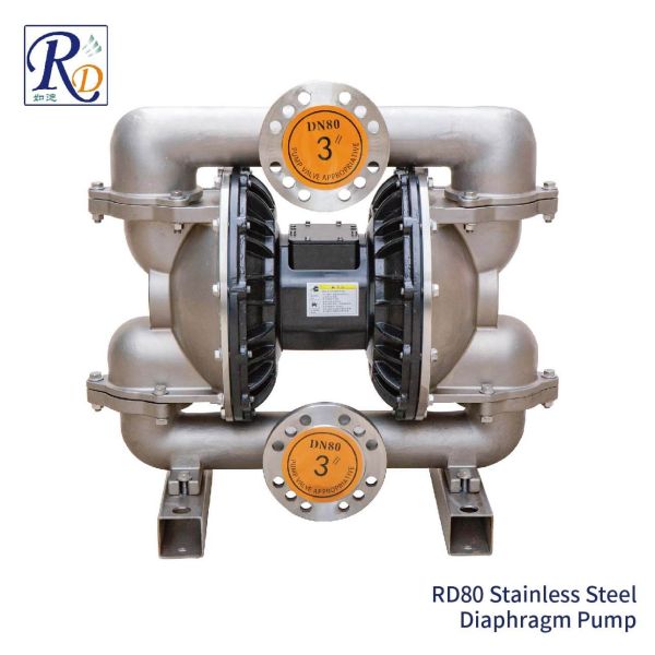 3 Inch Pneumatic Stainless Steel Double Diaphragm Pump Water Oil Lotion Acid Transfer