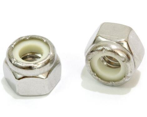 Nylon 304 Stainless Steel Heavy Hex Nuts Anti Lock Self Locking M5 - M20 DIN982/889 Standard