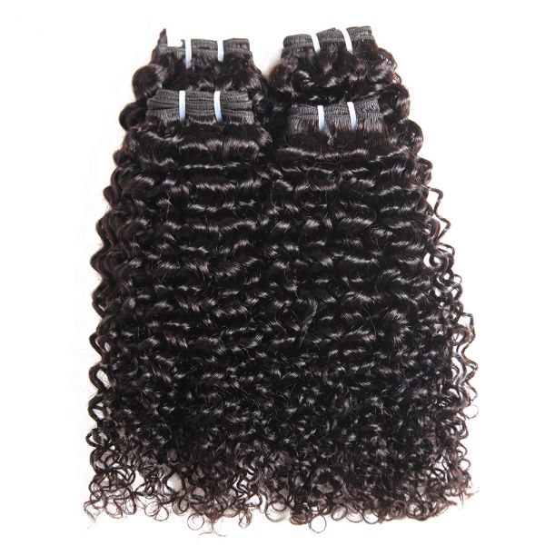 Virgin 100% Malaysian Human Hair Bundles Extensions Deep Curly CE BV SGS