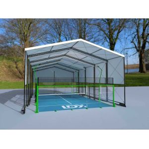 Outdoor Padel Court Roof with Heavy-Duty Steel Structure