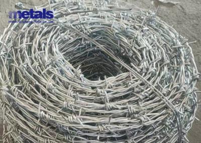 Galvanized 12.5 Gauge Single Strand Barbed Wire Fence Roll Pvc Coated Barbed Wire Fence