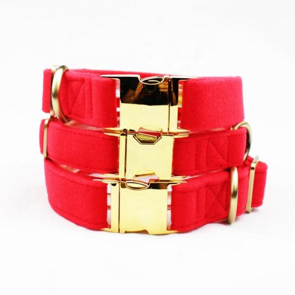 C519 Wholesale Custom Logo Luxury Hand Made Decorative Velvet Dog Collars Soft ,Adjustable Collars for Dog