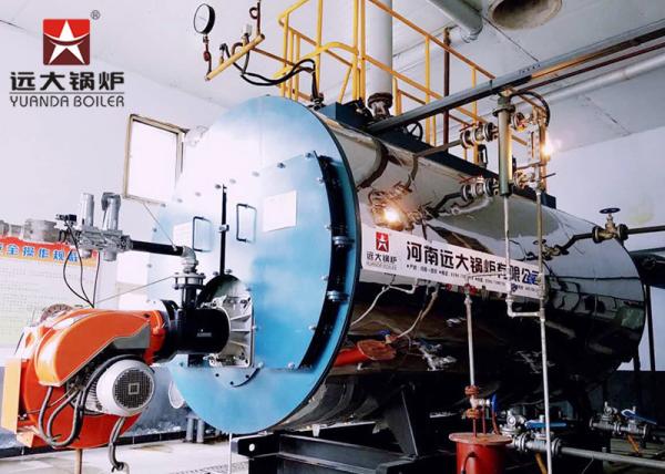 WNS Industrial Fire Tube 6 Ton Gas Steam Boiler For Food Processing Industry