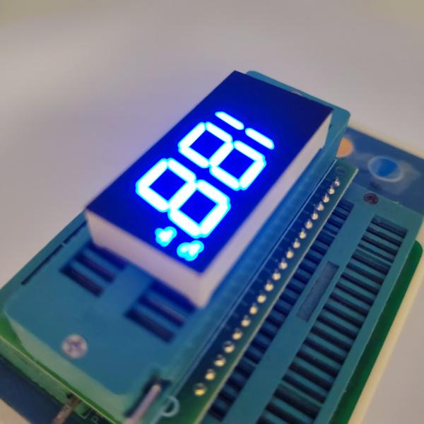 Affichage LED 7 segments à 3 chiffres bleu personnalisé pour le contrôle du congélateur