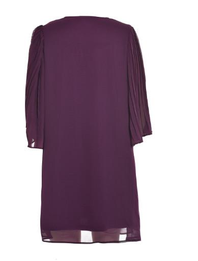 Black Daily Chiffon Ladies' Long Sleeve Dress for Spring and Autumn