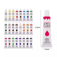 OEM 12 Colores Set de pintura acrílica para lienzo con consistencia de mantequilla Gran cobertura
