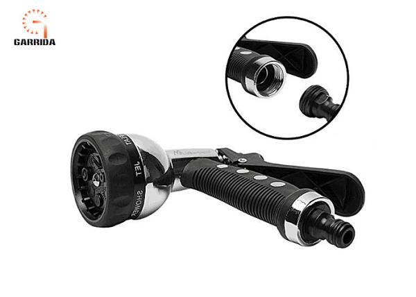 Zinc Body Heavy Duty Spray Hose Nozzle , Metal Garden Hose Spray Gun Anti Corrosion