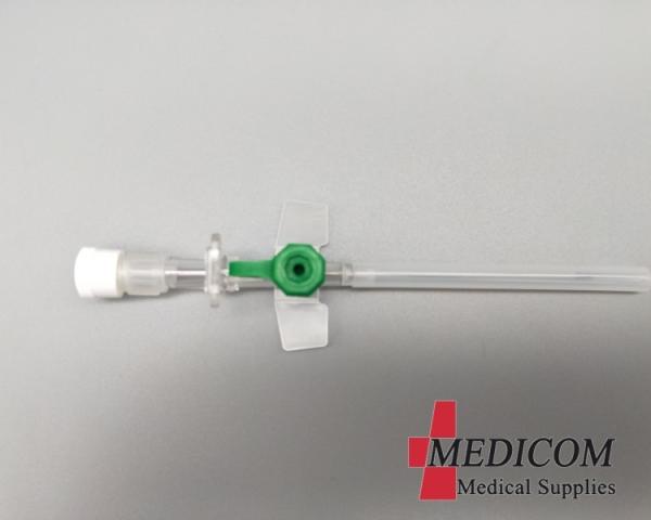 high quality  iv cannula catheter  with injection port and wings 14G 16G 18G 20G 22G 24G 26G sterile by eo gas