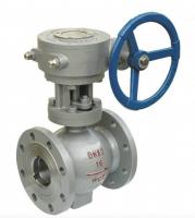 DN40-1000 soupape à demi-boule à turbine excentrique à côté double soupape à bille excentrique