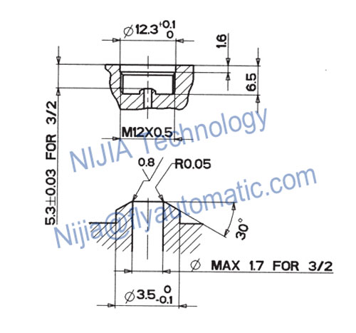 4V110 Φ8 Amisco Coil for 4V Magnetic Valve DIN43650C , DC Solenoid Coil