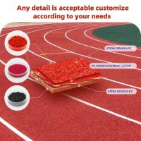 Mixed-Structure Plastic Running Track with PU and EPDM Particles High Performance Hybrid Athletic Track for Professional Use