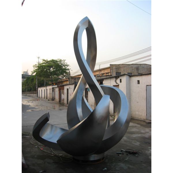 Design city mall plaza park campus large stainless steel art modern abstract creative sculpture furnishings