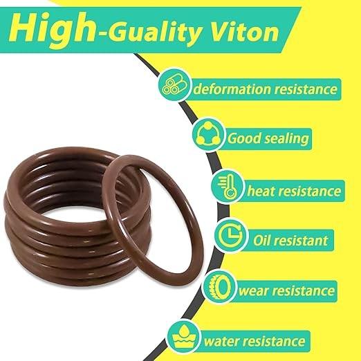 High Durable 386PCS FKM 75A Brown Plumbing O Ring Kit for Automotive Faucet Repair Seals