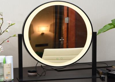 Oval Shape Adjustable Cosmetic LED Desktop Mirror With Lights