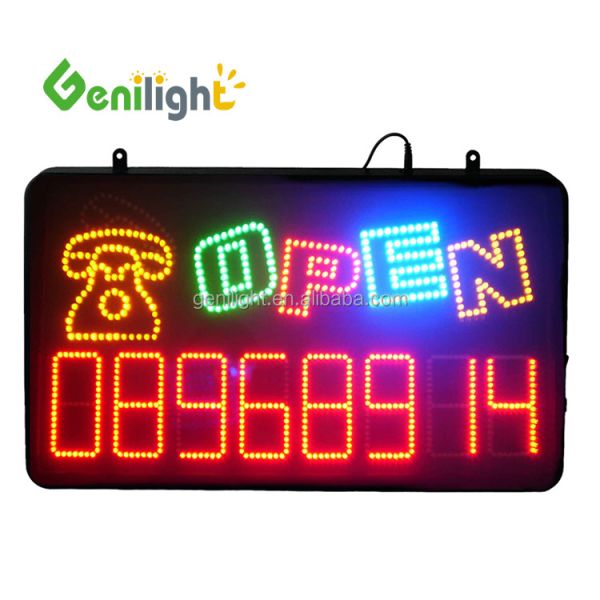 Signal LED ouvert intérieur rectangulaire avec téléphone Fonction téléphonique 3 Modification de type