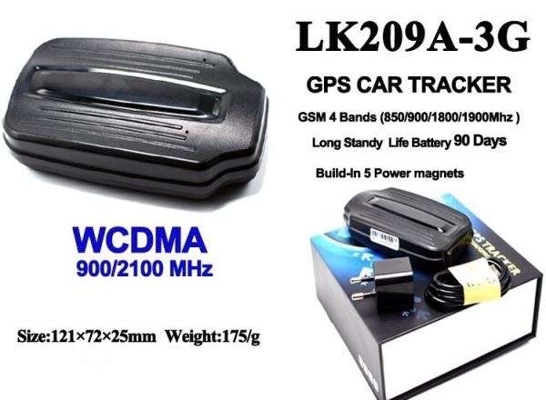 Manufacturer Magnet 3G Vehicle Gps Tracker for Vehicle, Container, Trailer, Assets--Black