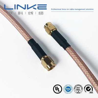 cabo coaxial Wurth Elektronik RG142, , 50 Ω, 4,95 mm OD, SMA masculino para SMA masculino, branco, 65503503615302