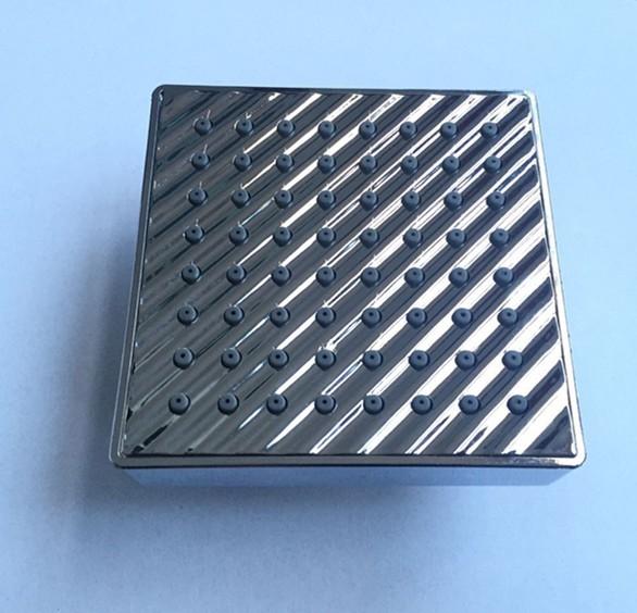 ABS plastic material square chrome plating shower head top shower rain shower wholesale