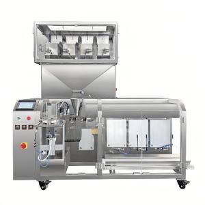 3 Chamber Automatic Counting Packing Machine 5kw Premade Pouch Fill And Seal Machine