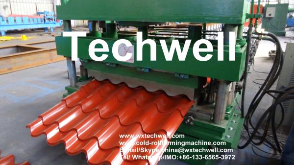 Color Steel Glazed Tile Roll Forming Machine for Metal Tile Roof Wall Cladding
