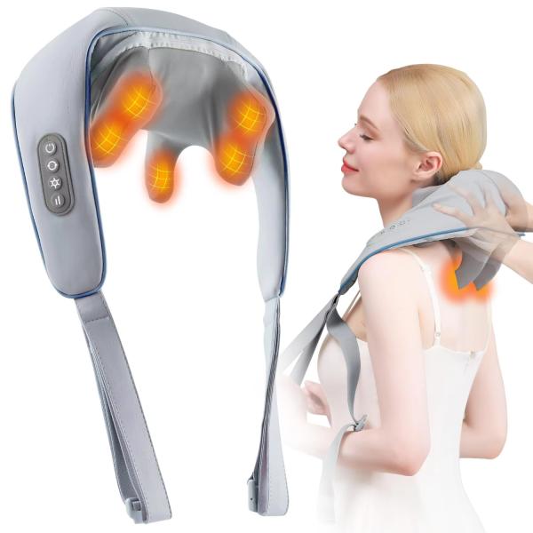 Electric Vibration Neck and Shoulder Massager Pulse Massager Kneading Shoulder Massager