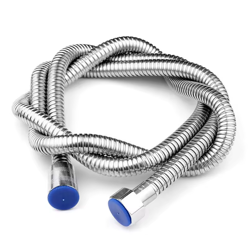 304 Stainless Steel Bathroom Hose 1.5m Shower Hose Encryption Plating Modern Design Style