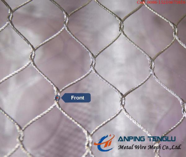 Cabo 316L atado de aço inoxidável de Mesh With AISI304 304l 316 do cabo