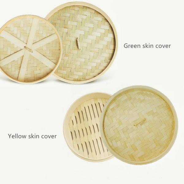 Multi Layer Wooden Cooking Utensils 9.5 Inch 12 Inch Bamboo Steamer