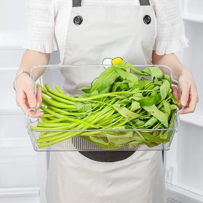 Food Storage Package Square Plastic Kitchen Container for Fridge Drawer Organizer