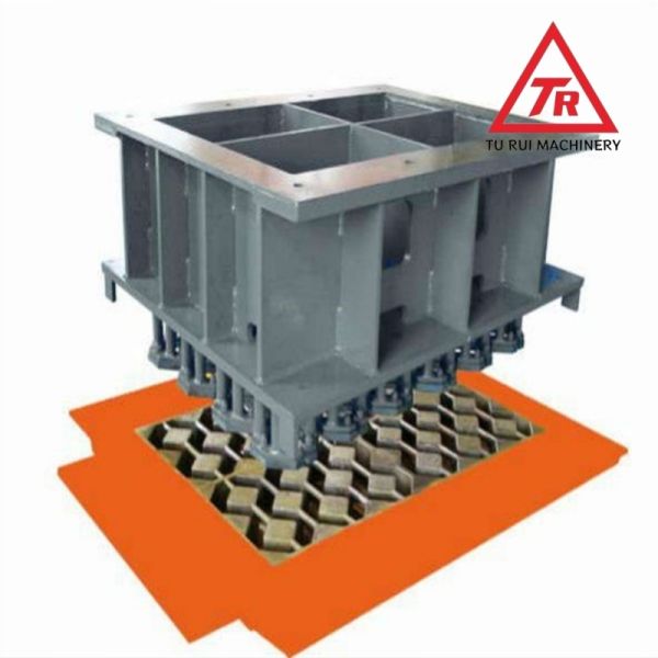 HRC50 Hardness Rectangular Interlocking Concrete Molds Fire Resistance Solid Block Mould 390×190×190mm
