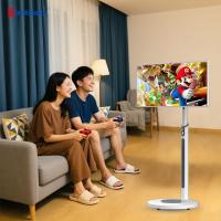 Qtenboard 24 32 pouces Rechargeable sans fil Moniteur mobile LCD vertical Stand by Me Portable Écran tactile Smart TV avec roues
