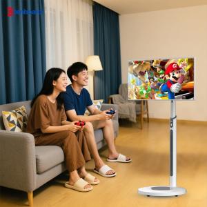 Wireless Recharging 1080p Full-HD Portable TV Tablet with Built-In Battery and Smart Companion Display