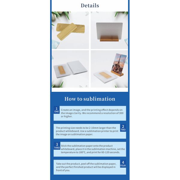 Wholesale Sublimation Blanks High Quality Hot Sales Sublimation Aluminum Sheet Photo Frame Custom HD Metal Print Blanks Gifts