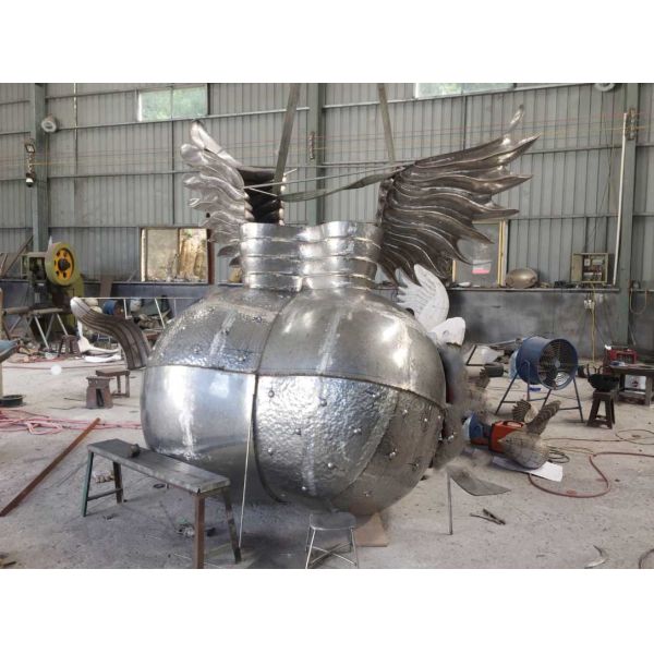 Подгонянные скульптуры сада нержавеющей стали, абстрактные скульптуры искусства металла