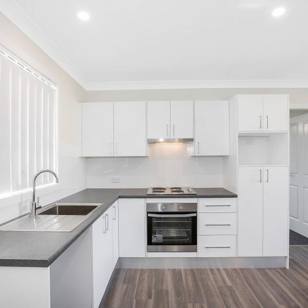Plywood Modular Kitchen Cabinet White Matte Open Kitchen Cabinet