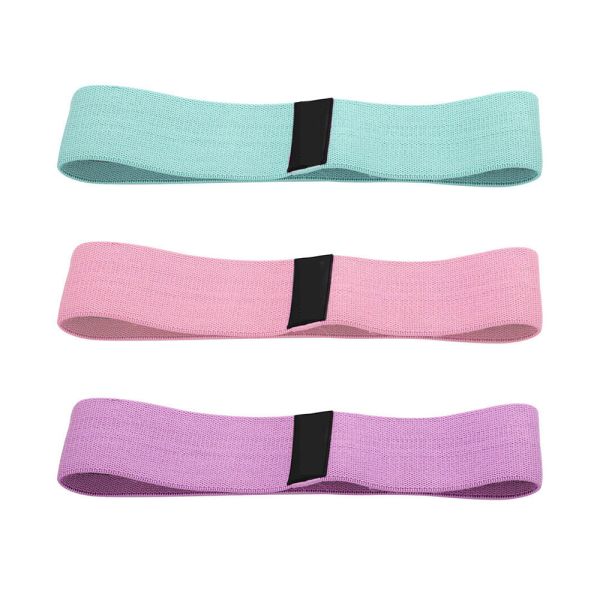 13in 100% Silicone Workout Fabric Resistance Bands Woven SGS