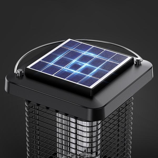 Home Solar Mosquito Killer Lamp Portable Outdoor Bug Zapper With LED Light