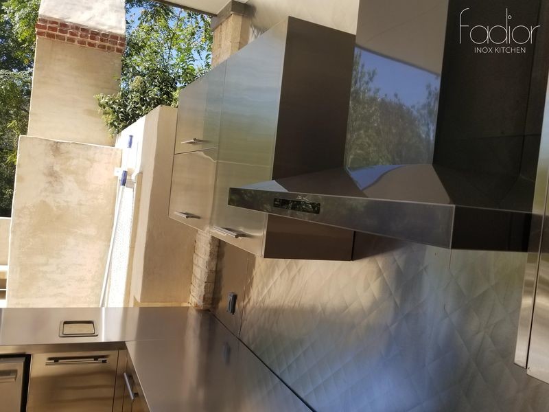 OEM на открытом воздухе кухня из нержавеющей стали раковина шкаф с интегрированными современными приборами