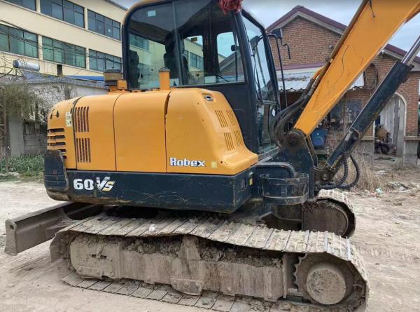 South Korea Brand Used Mini Crawler Hyundai 60vs Hydraulic 6 Ton Digger
