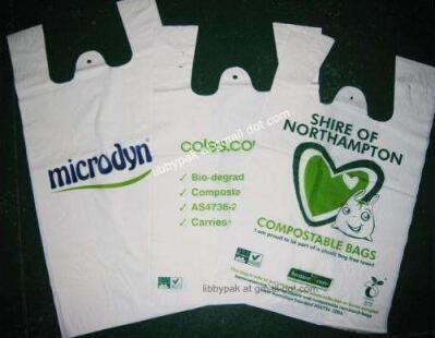 Cheap Custom HDPE/LDPE plastic t-shirt shopping bags printing
