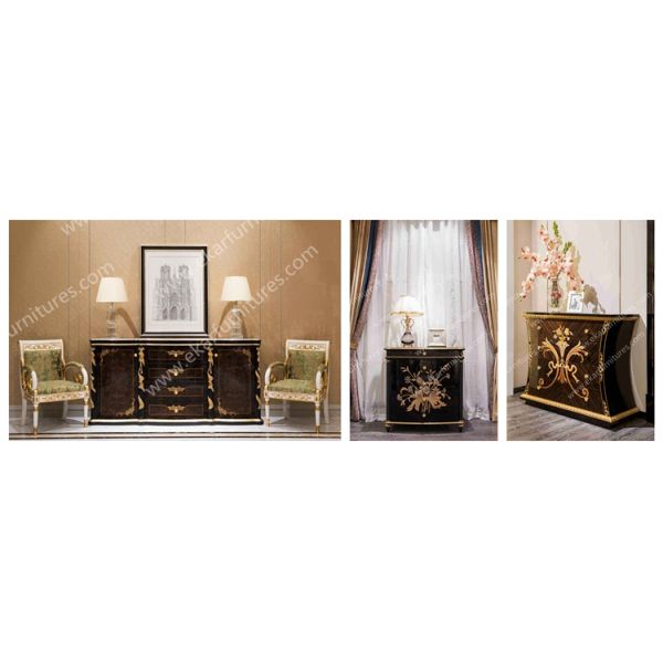 Alibaba wholesale modern dining room black sideboard TH023