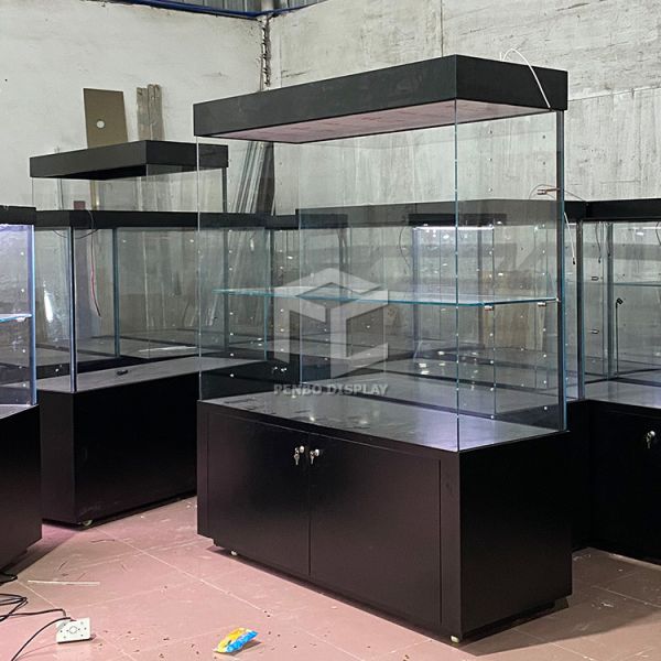ODM Museum Display Furniture 8mm Thick Tempered Glass With Free Design