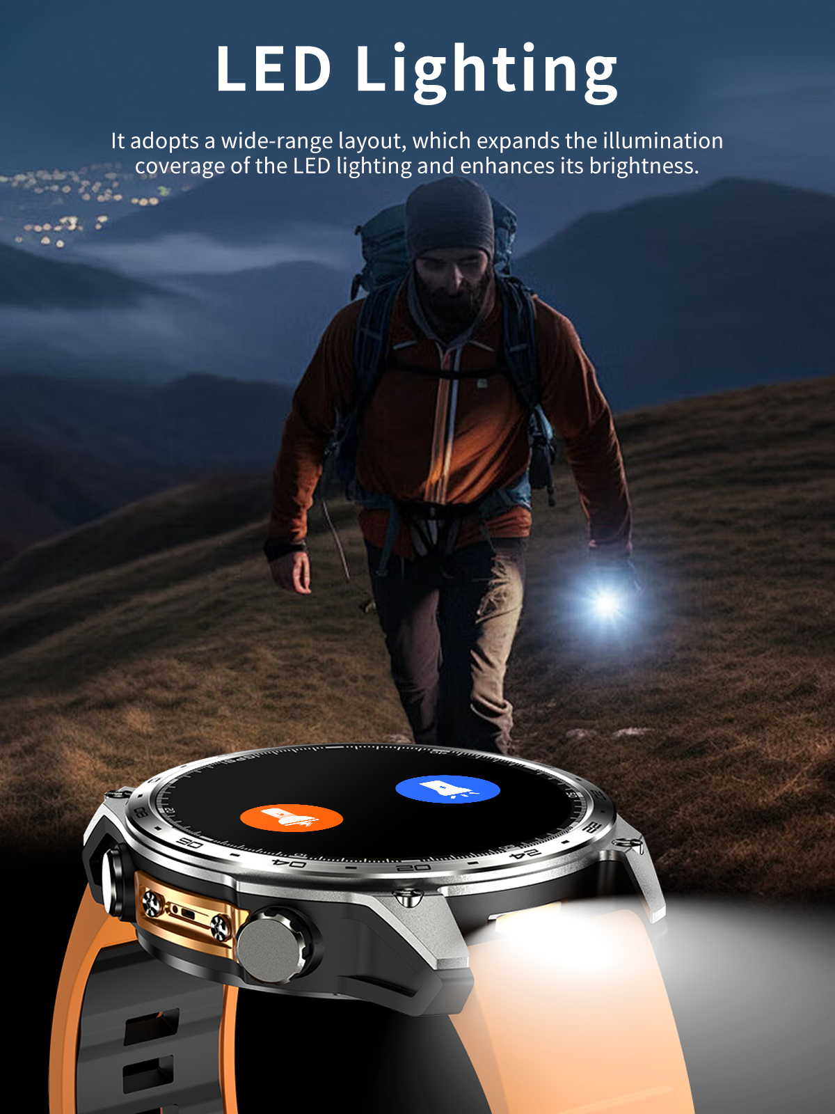 HD300 Pro Offline Map GPS Smart Watch WhatsApp Replay APP Download 1.43inch AMOLED Screen 4GB Memory Waterproof 3ATM Smartwatch