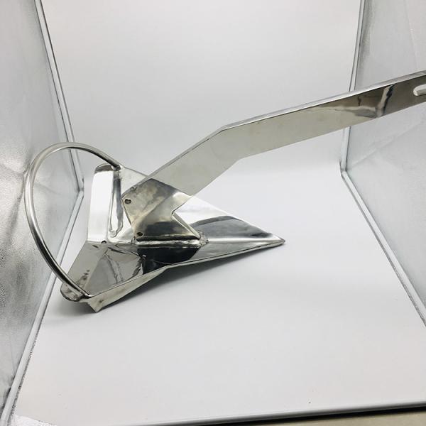ISO OEM Silver Polish Steel Rocna 20kg Anchor For Fishing Boat