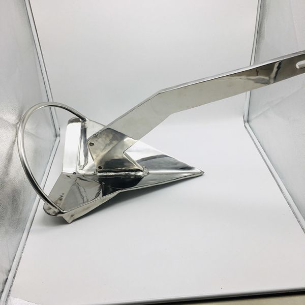 ISO OEM Silver Polish Steel Rocna 20kg Anchor For Fishing Boat