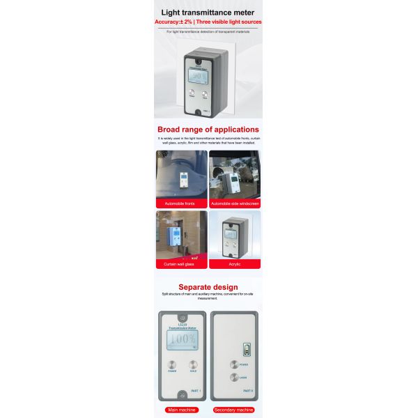 AA4C  Tint Meter  LS110 Optical Transmittance Meter  Light Transmittance Meter
